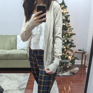 Costa Blanca (L) cream cardigan